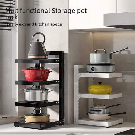 Adjustable Multi-Layer Pot Rack Organizer
