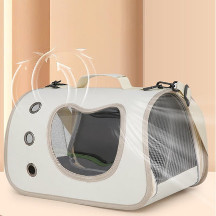 Pet Bag for Dogs and Cats, Small Dogs, Breathable, Large Capacity, Side-Opening, Single-Shoulder Cat Bag, Portable Bag for Small Dogs When Going Out [SAMATIFY-CLEANED target=all_text]
