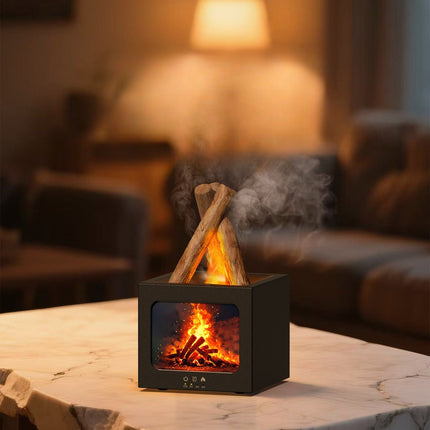 2025 Simulated Bonfire Aromatherapy Machine Colorful Atmosphere Lamp Essential Oil Special Diffuser Home USB Plug-In Humidifier [SAMATIFY-CLEANED target=all_text]