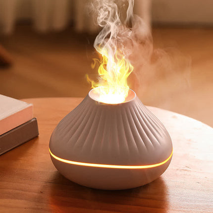 2025 New Flame Aromatherapy Diffuser USB Home Humidifier Cracked Glass Fragrance Diffuser [SAMATIFY-CLEANED target=all_text]