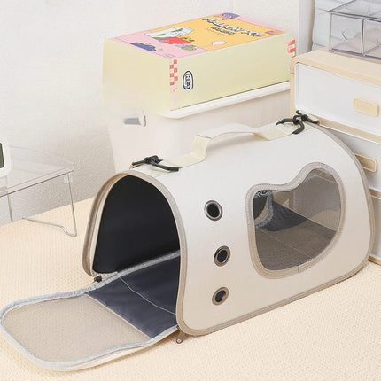 Pet Bag for Dogs and Cats, Small Dogs, Breathable, Large Capacity, Side-Opening, Single-Shoulder Cat Bag, Portable Bag for Small Dogs When Going Out [SAMATIFY-CLEANED target=all_text]