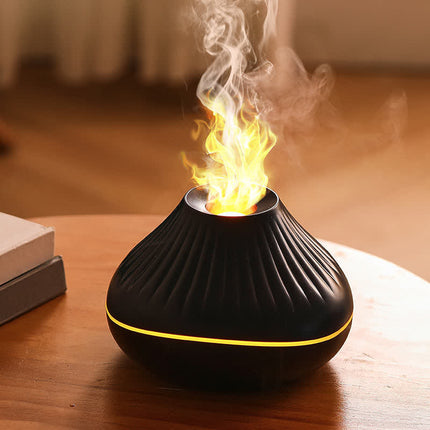 2025 New Flame Aromatherapy Diffuser USB Home Humidifier Cracked Glass Fragrance Diffuser [SAMATIFY-CLEANED target=all_text]