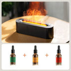 DQ709-Black + Three Bottles of 10ml Essential Oil (Cologon + Floral + Fresh) / Plug-in model (8 languages manual)