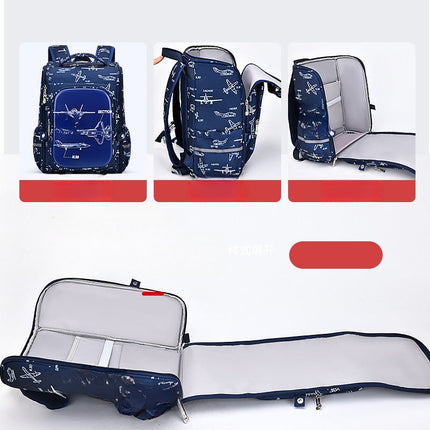 New Sesame Baby Cartoon School Bag for Primary School Students Male 1-3 Grade All-In-One Open Large Capacity Children's Bag [SAMATIFY-CLEANED target=all_text]