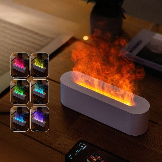New desktop colorful simulation flame aromatherapy machine Home Hotel usb air humidifier aromatherapy machine cross-border [SAMATIFY-CLEANED target=all_text]